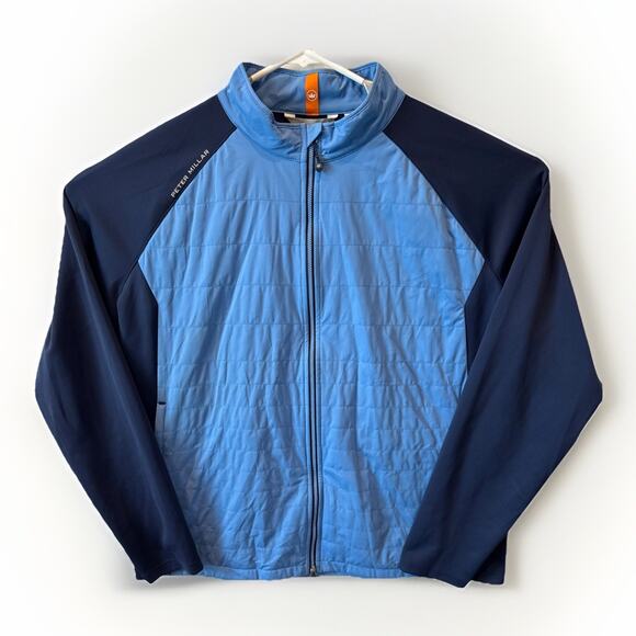 Peter Millar Hyperlight Merge Jacket Men’s Size XXL Blue Golf Performance - Picture 2 of 10